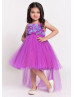 Halter Neck Tulle High Low Stunning Flower Girl Dress